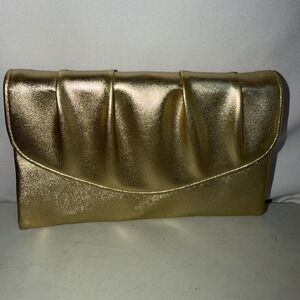 Vintage Avon Polished Gold Evening Bag Clutch Purse